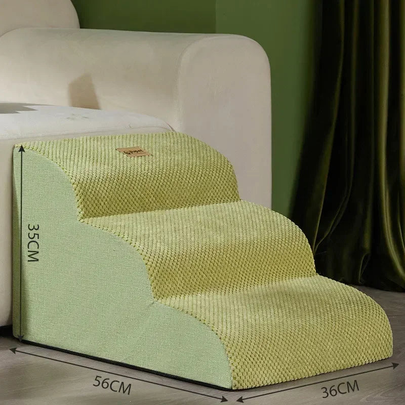 Dog House Dog Stairs Pet 3 Steps Stairs for Small Dog Cat Pet Ramp Ladder Anti-slip Removable Dogs Bed Stairs Pet Supplies