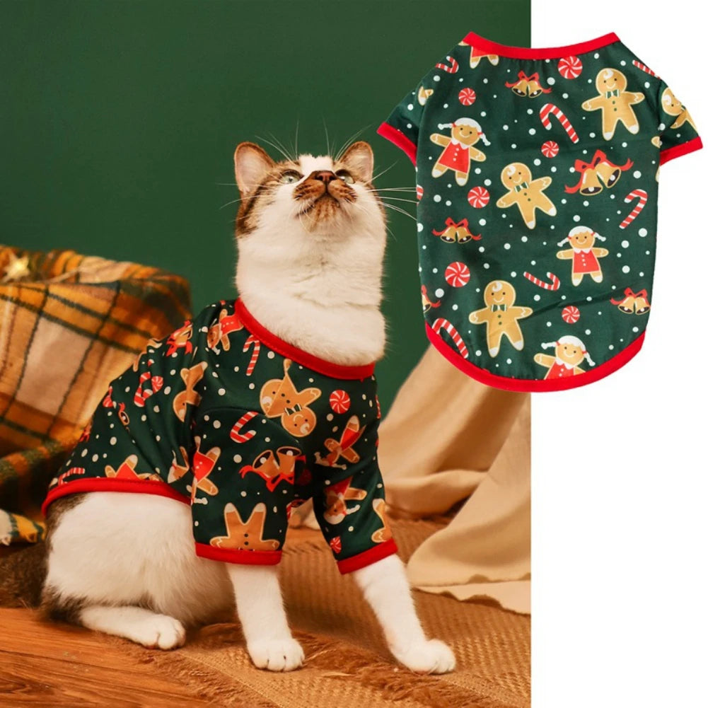Christmas Dog Clothes  Pet Clothing Hoodies Comfortable Warm Soft Autumn Winter Puppy Outfit Pet Dog Coat