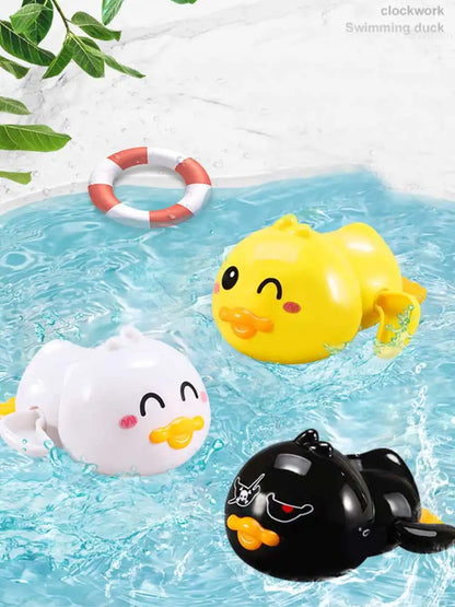 baby bath water spray toy duck and penguin swimming toys in pool, cute water sprinkler bath gift for kids