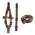 personalized no pull dog harness brown adjustable training vest with free engraving for medium large dogs