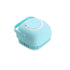 silicone pet bathing brush blue G653 soft silicone pet grooming scrubber for dogs and cats