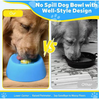 slow feeder dog lick bowl anti-slip no spill design for liquid treats, bone broth, and yogurt