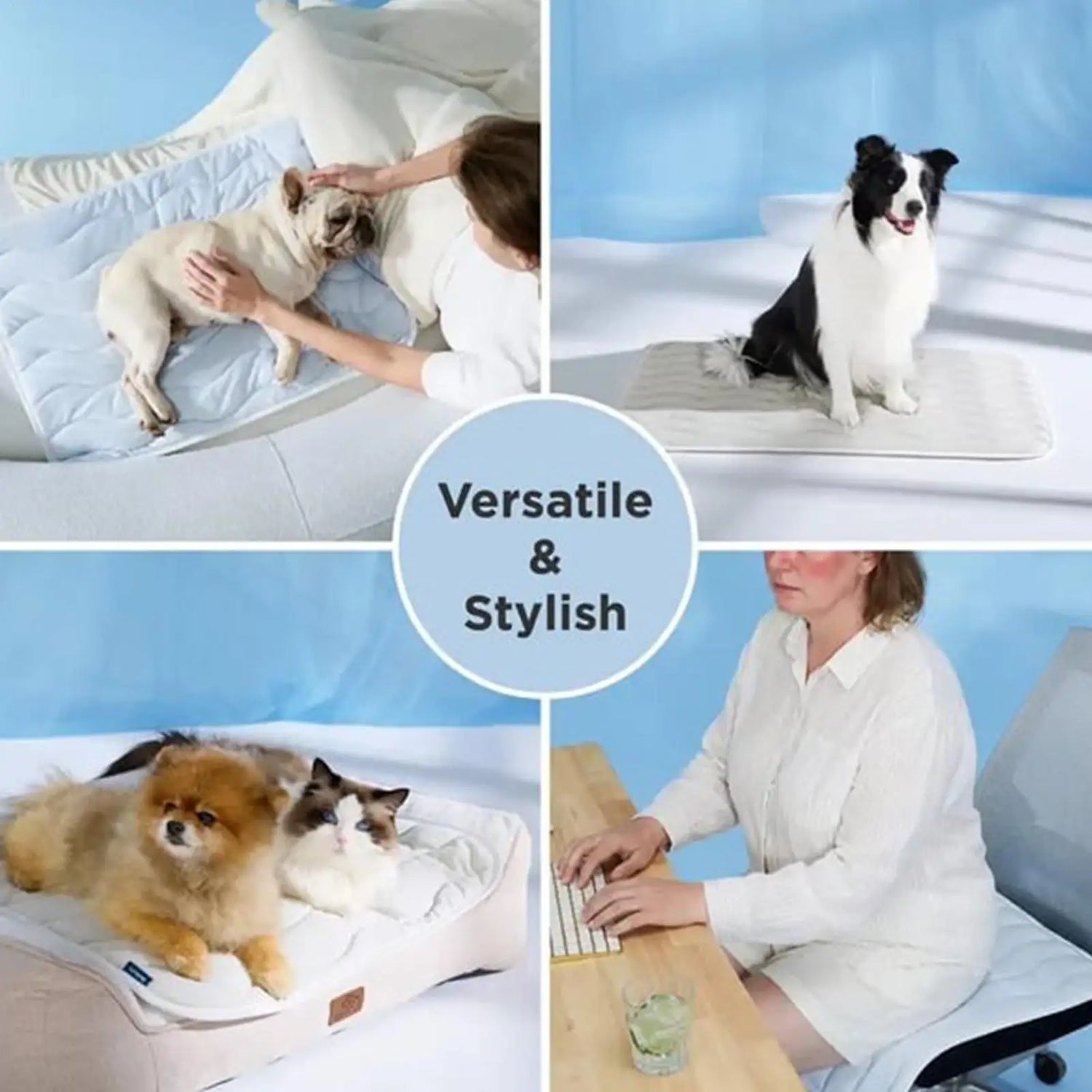 washable dog cooling mat for dogs and s, versatile indoor resting bed for summer comfort, car travel, crate, and floor use