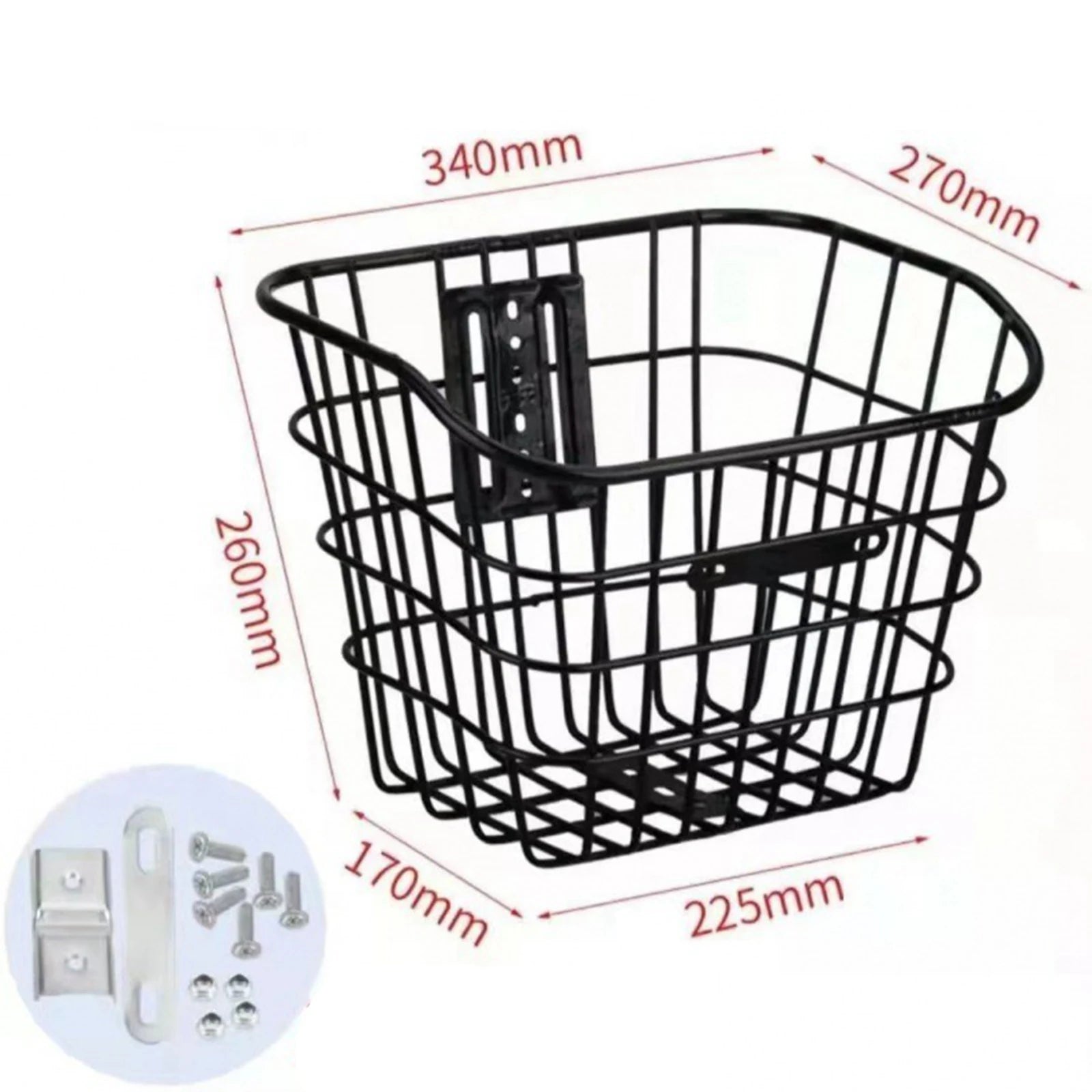 Bicycle Basket Cargo Rack Organizer Quick Release Front Bike Basket Rack Pet Cat Dog Carrier for Mountain Road Bike