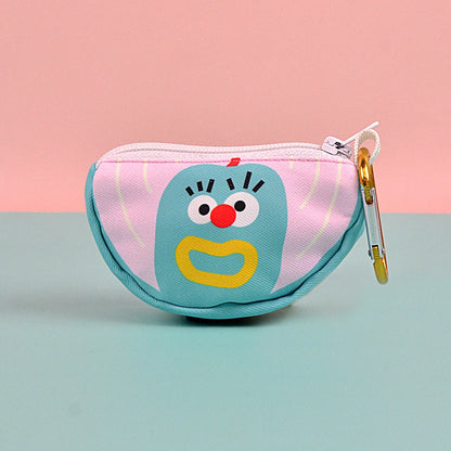 Print Fruit Design Pet Poop Bag Abstract Designer Holder Dispenser Without Poop Bag And Leashes Attached With Any Dog Leashes