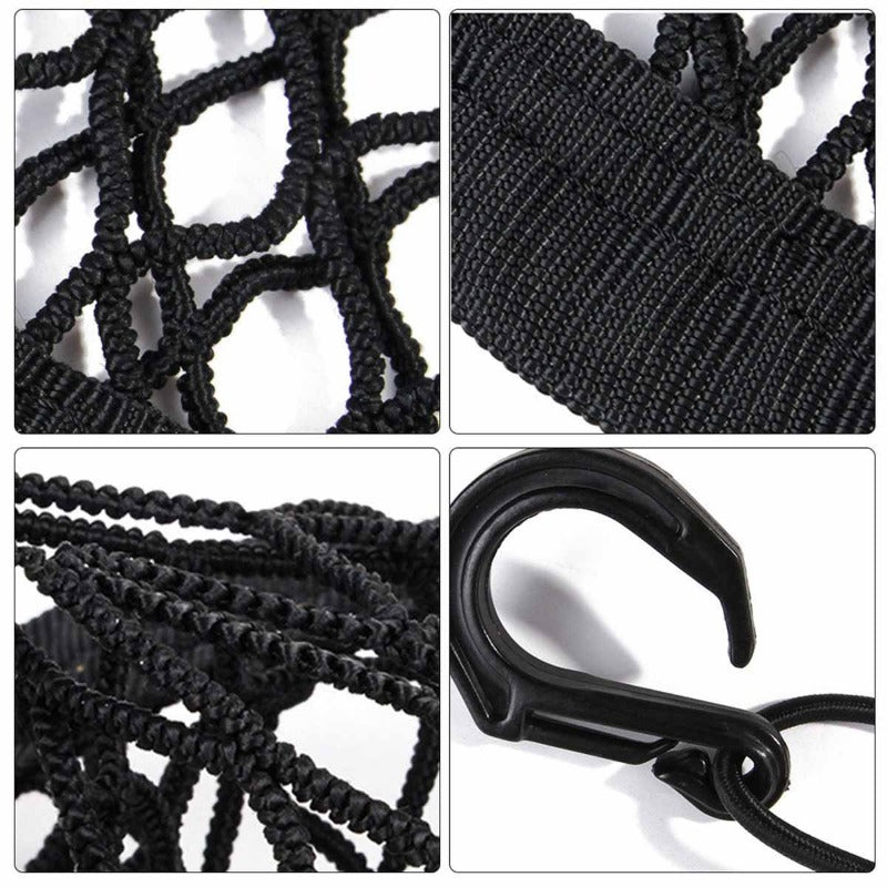 Pet Dog Rear Seat Car Fence Dog Isolation Protection Net Elastic Double Layer Storage Separation Net Pet Safety Rail Pet Suppliy close up.