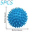 5PCS blue laundry anti-winding balls for reusable washing and drying, 6cm spiked laundry balls