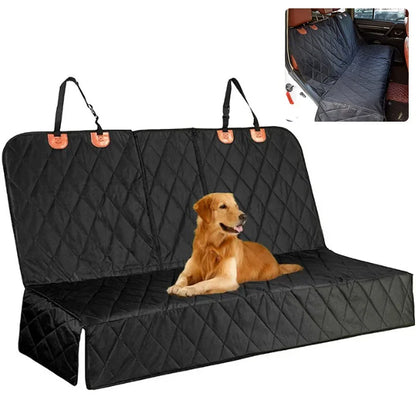 waterproof dog car seat cover for back seat protection, quilted hammock style pet car seat cover with dog in vehicle
