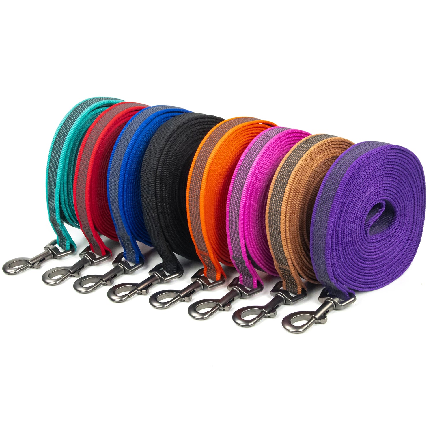 Adjustable dog training leash, colorful long dog leashes with buckles for small and large dogs, durable training lead