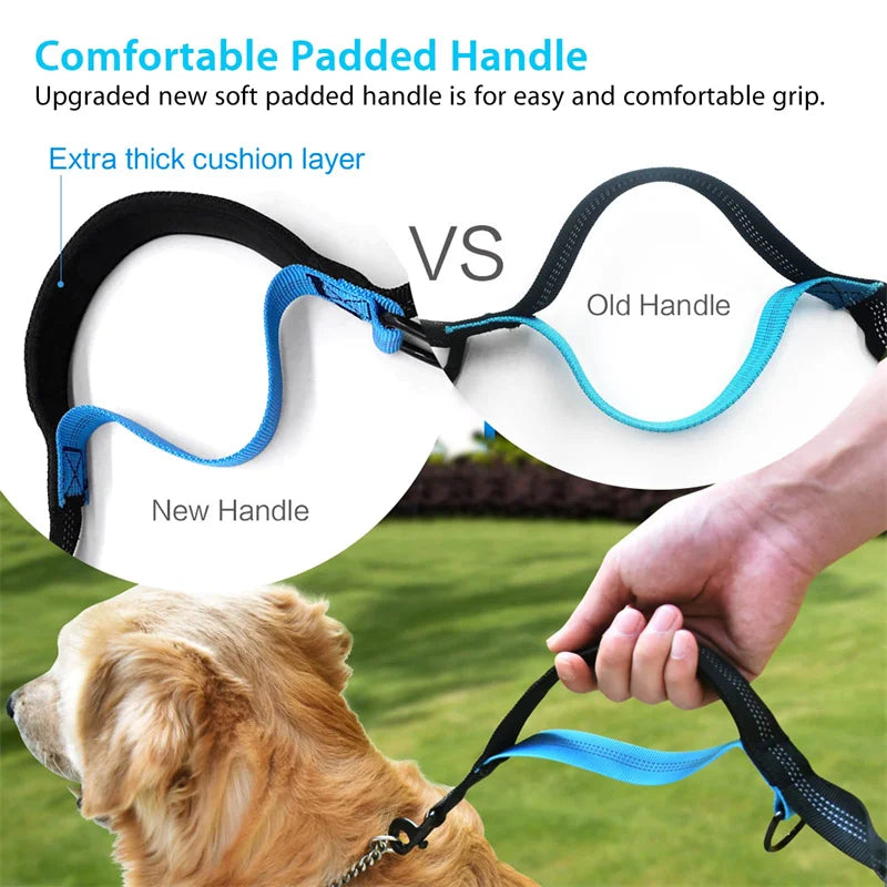 Comfortable Padded Handle comparison for Hands Free Dog Leash for Pet Walking Running Retractable Elastic Belt Dog Traction Rope