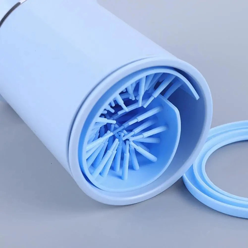 automatic pet paw cleaner electric USB pet foot washing cup with soft bristles for fast, low-noise paw cleaning