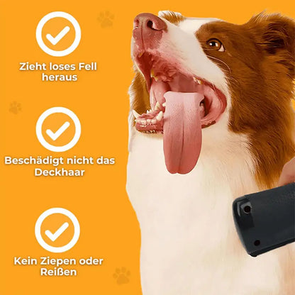 pet deshedding brush for dogs, ergonomic dog hair remover tool that removes loose fur without damaging coat