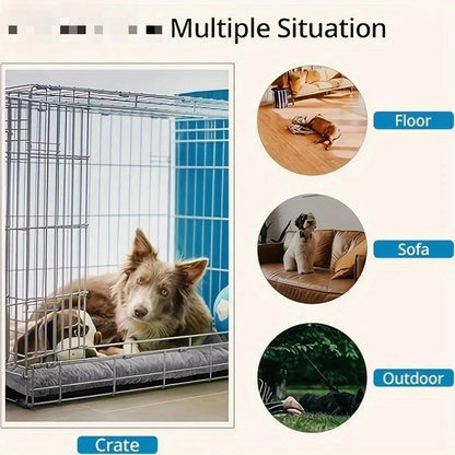 plush dog bed sofa for crate, floor, sofa and outdoor use, thick soft pet mat for small medium large dogs
