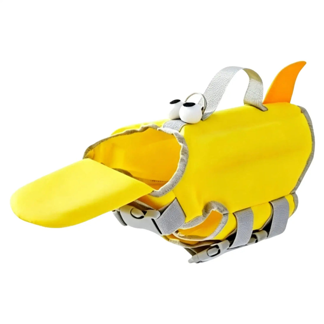 Adjustable dog life jacket yellow floating vest with rescue handle for small and medium dogs