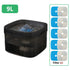 9L large capacity pet water fountain with ultra-quiet pump and 5 replacement filters for multiple cats or dogs