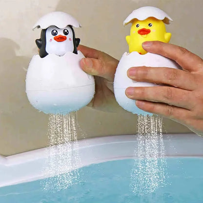 baby bath water spray toy penguin and duck egg sprinkler toys for kids in bathtub