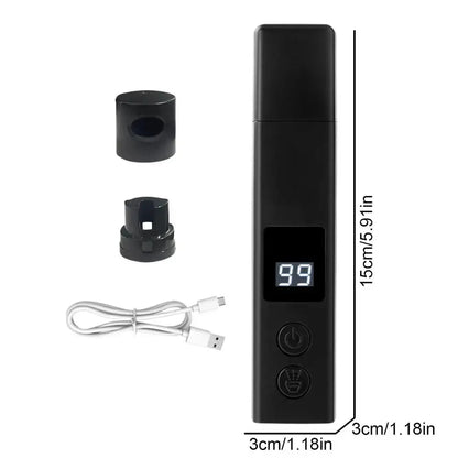 Rechargeable dog nail grinder black cordless electric pet nail trimmer with dust cover and USB charging for dogs and cats
