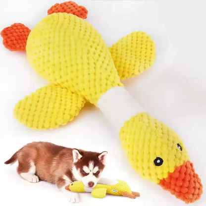 indestructible pet chew toy for aggressive chewers plush squeaky chicken toy for dogs and cats