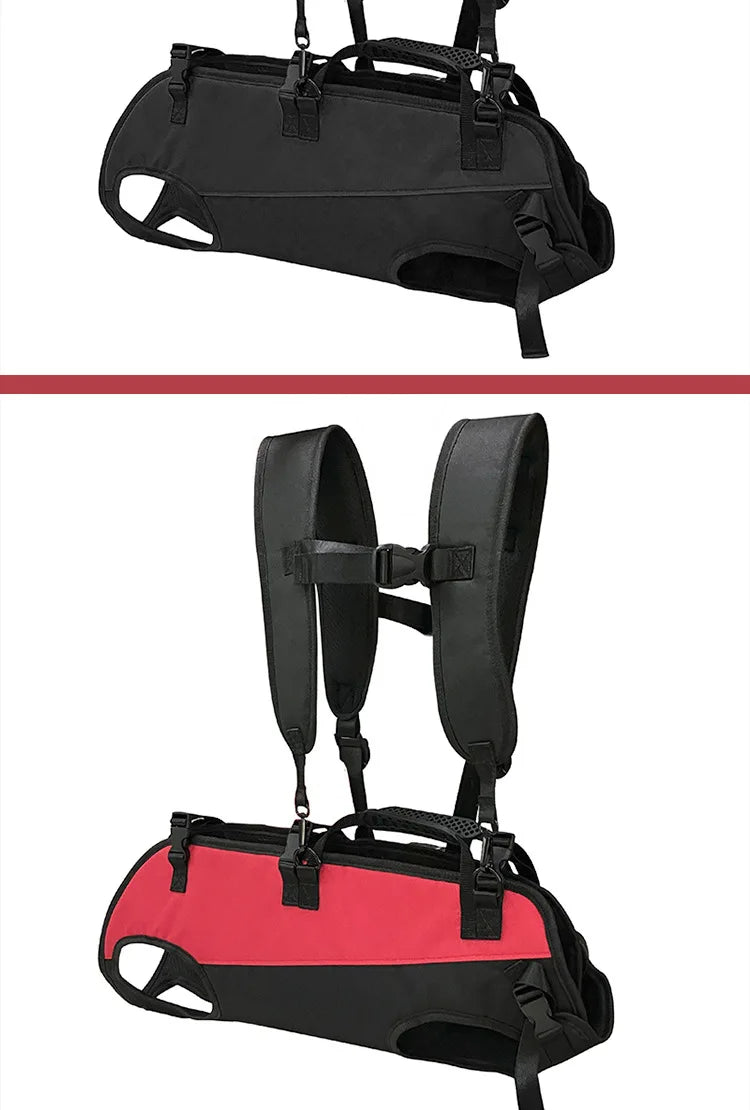 dog backpack carrier for hiking and biking breathable adjustable pet backpack with belly support for safe outdoor travel