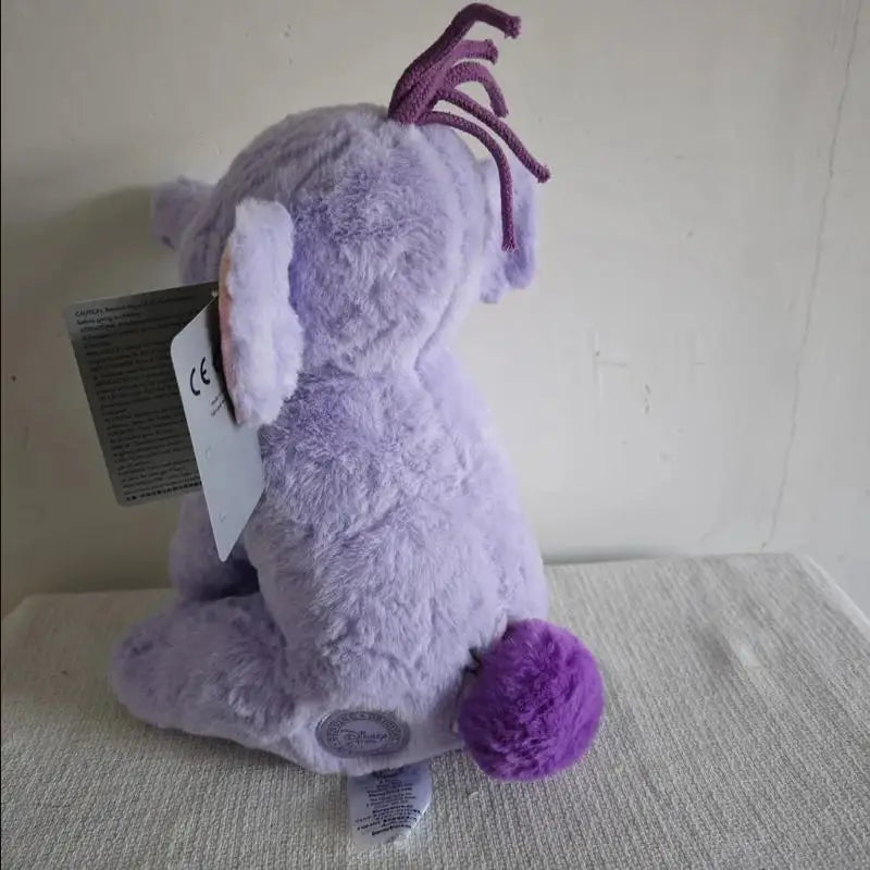 26cm Lumpy Heffalump plush toy purple stuffed elephant with soft PP cotton, cute Disney Pooh Friends gift