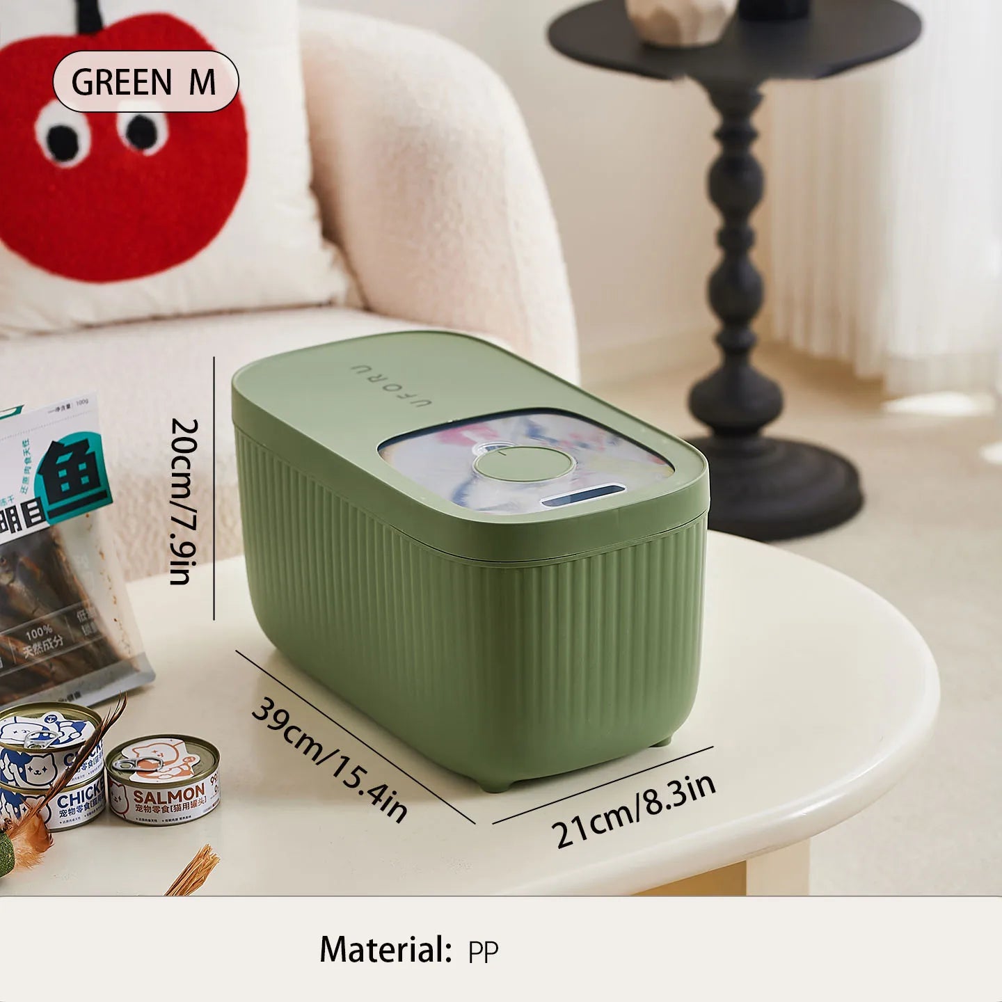 Dog Food Storage Container, Multi-purpose Organiser, Large-capacity Dog Treat Organiser, Convenient Push-Pull Design