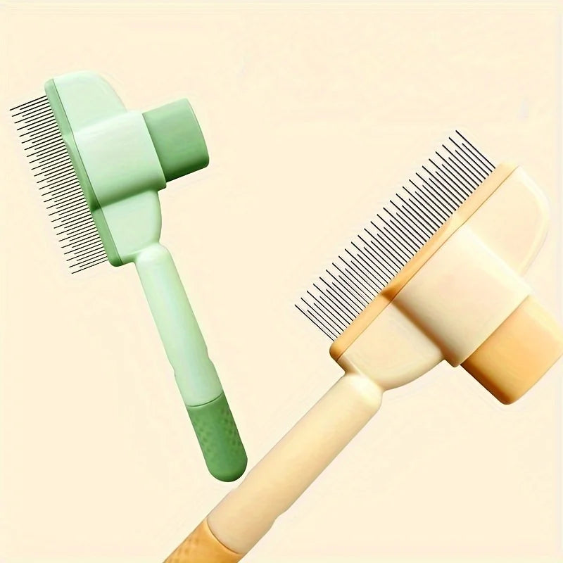 dog hair remover brush for pet grooming and shedding control, comb and brush for long-haired cats and dogs