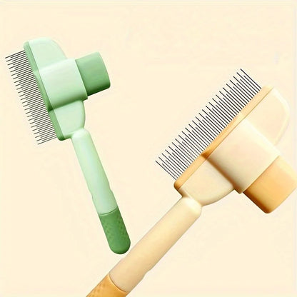dog hair remover brush for pet grooming and shedding control, comb and brush for long-haired cats and dogs