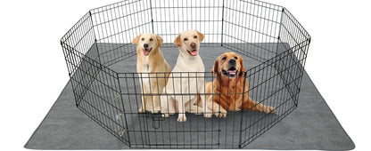 Washable dog pee pad for playpen and crates, super absorbent waterproof floor mat for puppies and dogs
