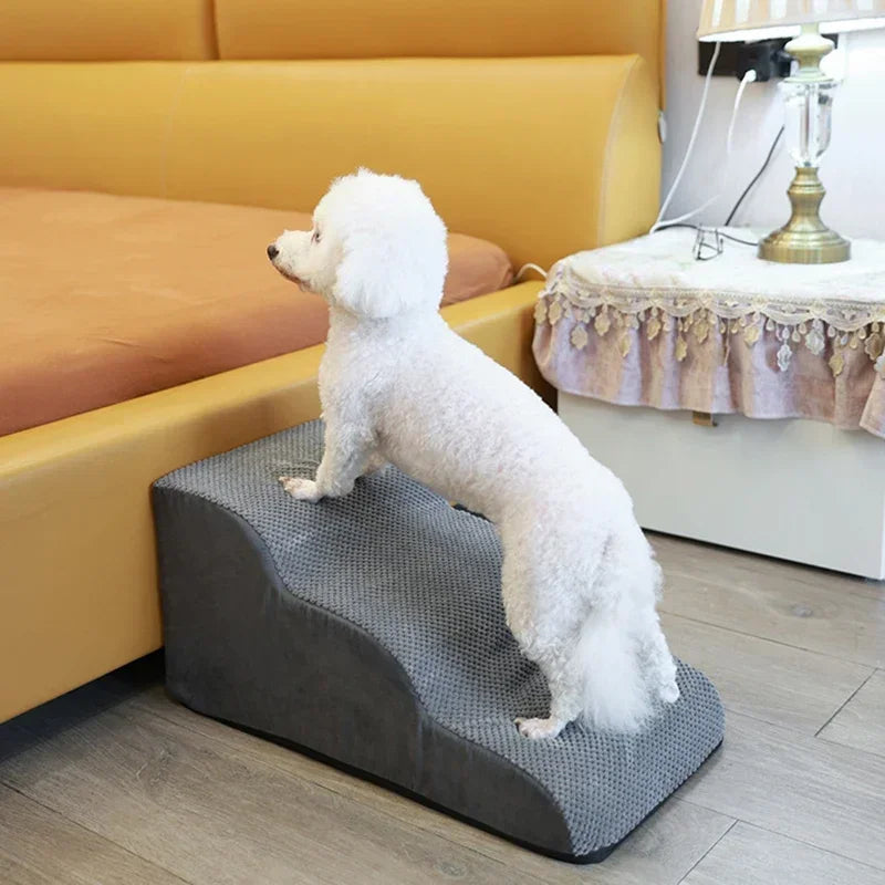 Dogs Stairs Pet 2/3 Steps Stairs for Small Dog Old Dog Ramp Ladder Anti-slip High Bed Removable Dogs Climbing Stair Ramp Stair