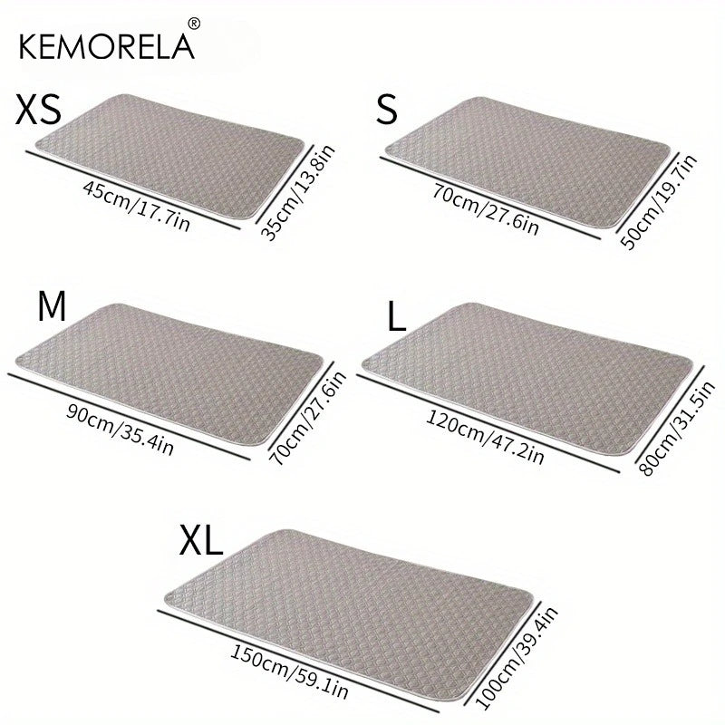 washable pet training pad in XS to XL sizes, leak-proof reusable puppy pee mat for crates, cars, and all dogs