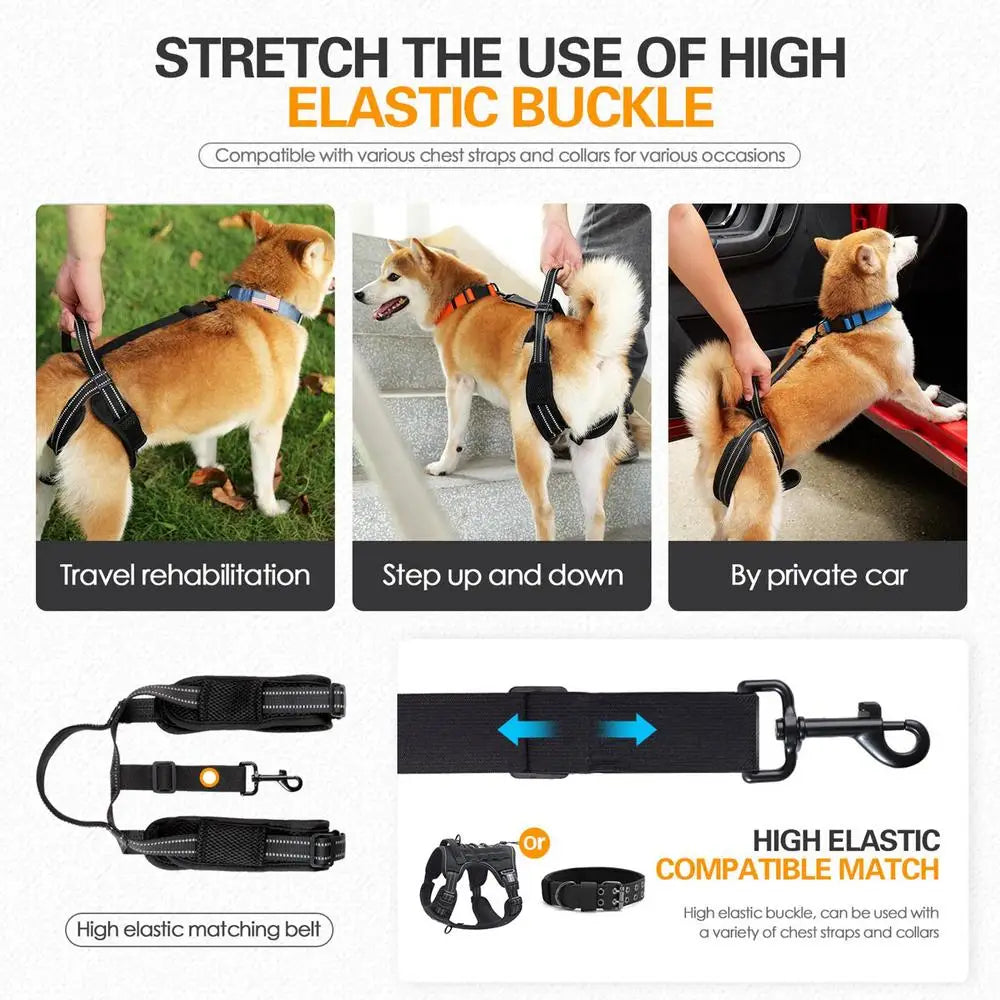 Dog Vest Harnesses Adjustable Hip Support Harness Sturdy Handle Vest Harnesses Dog Lift Harness For Elderly Or Disabled Dogs