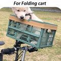 Foldable Bicycle Pet Basket Carriers Outdoor Traveling Dogs Basket Bike Mountain Cat Storage Breathable Pet Frame Supplies