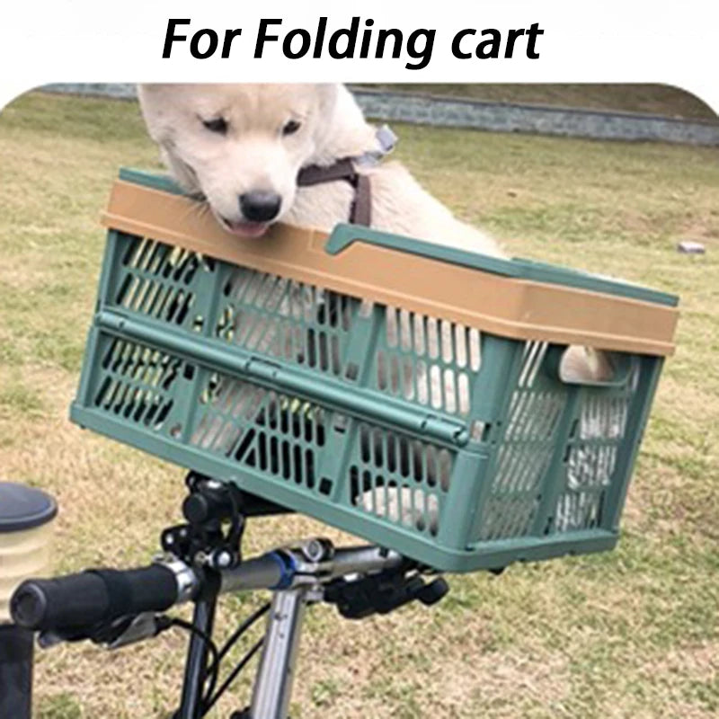 Foldable Bicycle Pet Basket Carriers Outdoor Traveling Dogs Basket Bike Mountain Cat Storage Breathable Pet Frame Supplies