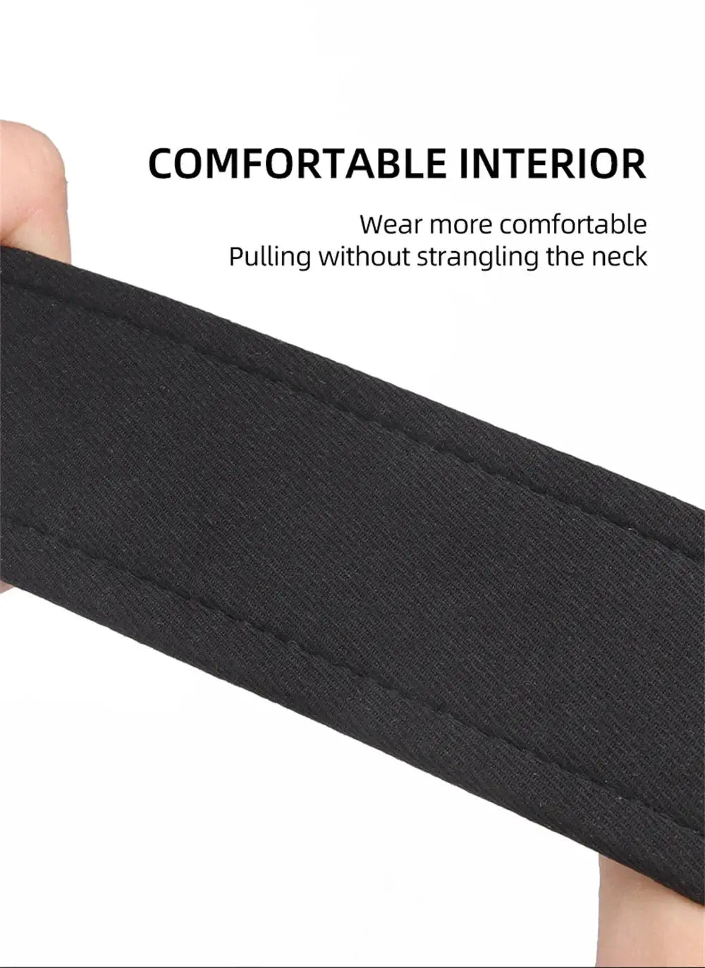 tactical dog collar for medium to large dogs with comfortable padded interior, durable black training collar for control