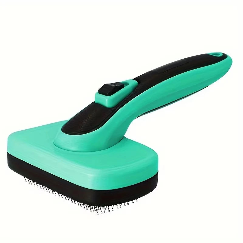 Dog & Cat Brush, Dog Brush for Shedding, Cat & Dog Grooming, Self Cleaning Slicker Brush for Pets, Pet Brush