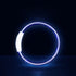 Blue LED dog collar, USB rechargeable luminous pet necklace for S/M/L dogs, bright night safety anti-lost accessory