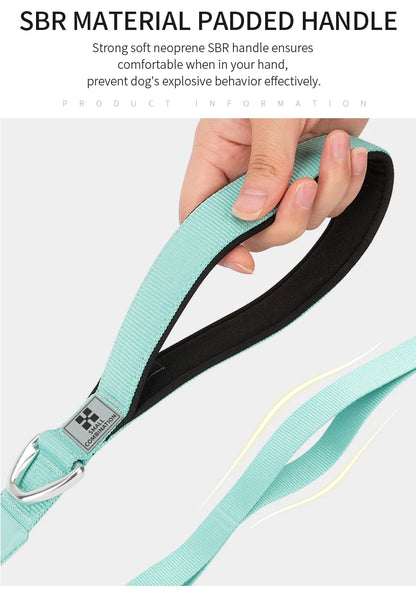 SMALL COMBINATION Large Dog Collar Harness and Leash Sets No Pull Reflective Medium Dog Chest Vest Pet German Shepherd Training