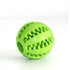 Green natural rubber dog chew toy ball, 5cm, extra-tough interactive teeth cleaning toy for pets