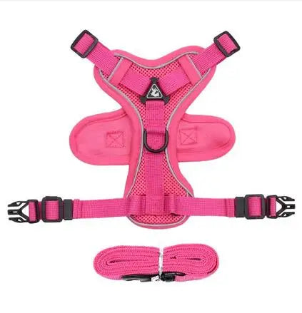 Fashion Reflective Cat Harness and Leash Sets Breathable Mesh Pet Harnesses for Small Dogs Cats Kitten Accessories collier chat