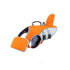 Orange dog life jacket with back traction hook, quick-release buckle and adjustable straps for swimming water protection