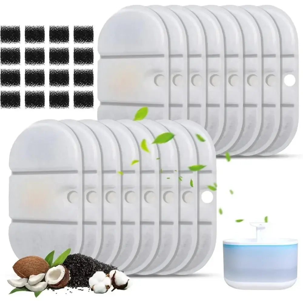 PETLIBRO PLWF002 replacement filters for 2.1L capsule pet fountain, multi-pack cat and dog water filter sponges