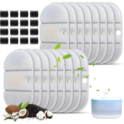 PETLIBRO PLWF002 replacement filters for 2.1L capsule pet fountain, multi-pack cat and dog water filter sponges