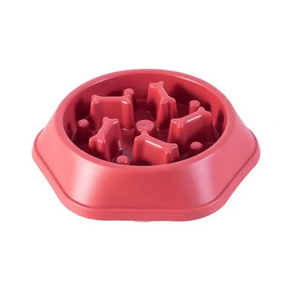 Slow Feeder Dog Bowls Slow Eating Pet Bowls Puzzle Anti-Gulping Interactive Bloat Durable Preventing Choking Healthy Dogs Bowl