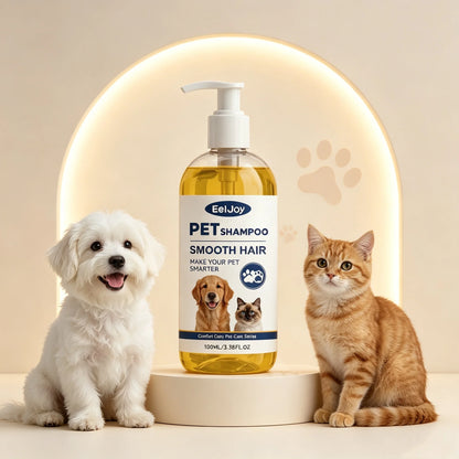 moisturizing pet shampoo for sensitive skin for dogs and cats, pH balanced, anti-dryness and dirt removal