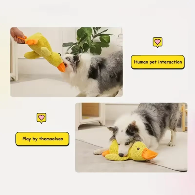 bite resistant dog plush toy for chewing, tug play, and interactive boredom relief for dogs