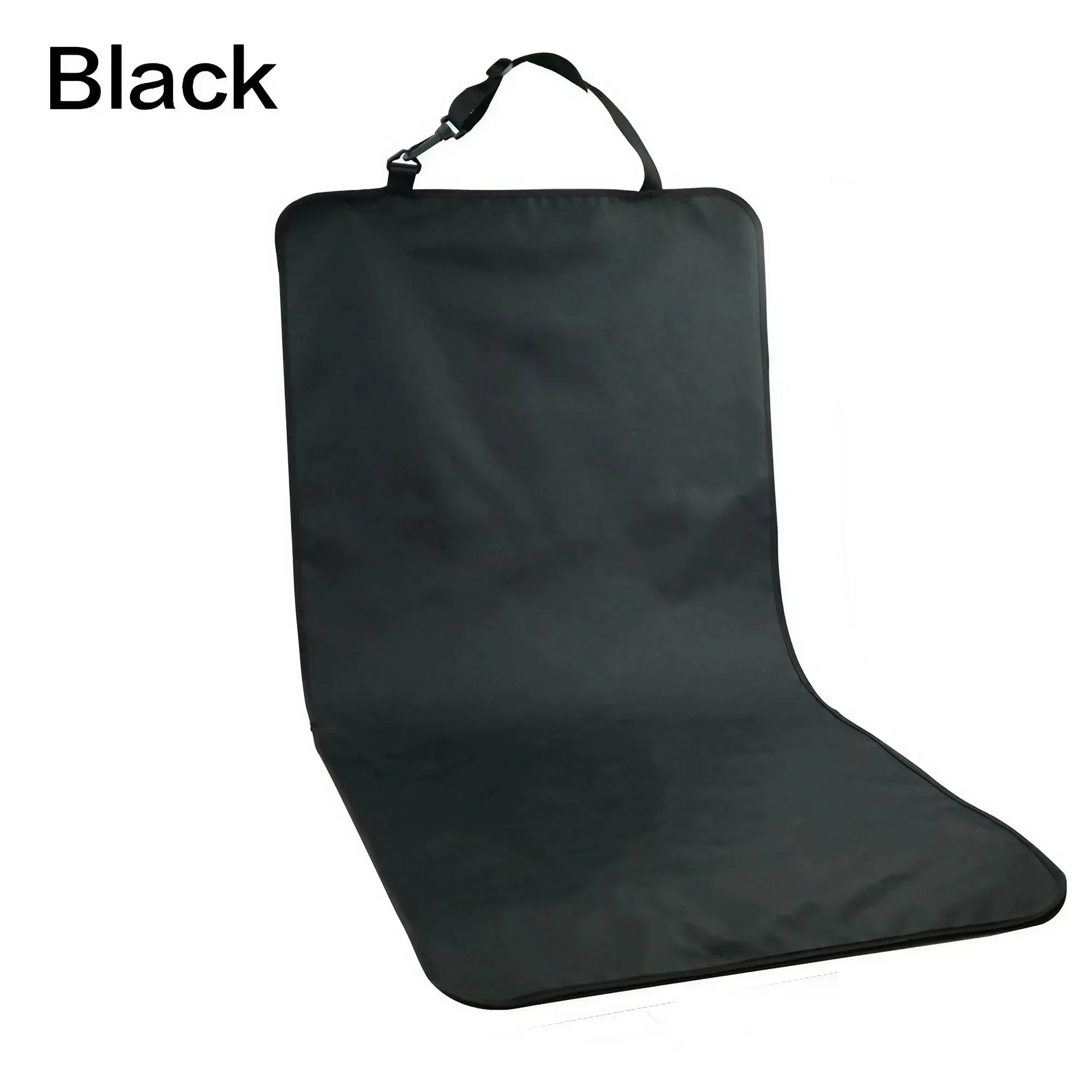 Black waterproof non-slip dog car seat cover for dogs and cats, durable Oxford cloth pet seat protector