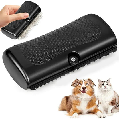 pet deshedding brush for dogs and cats, ergonomic grooming tool for removing loose hair and reducing shedding