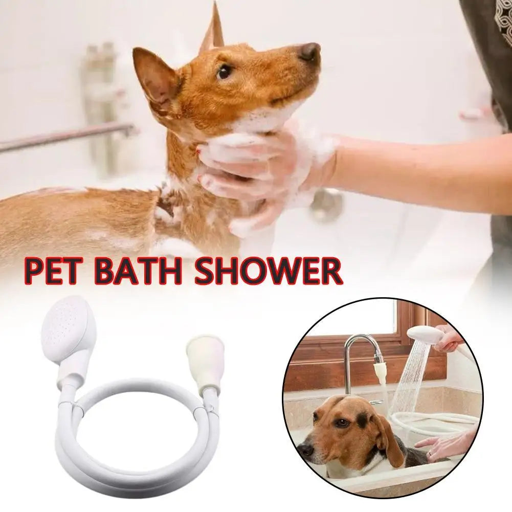 pet bathing shower for dogs and cats, multifunctional grooming sprayer for easy bath cleaning