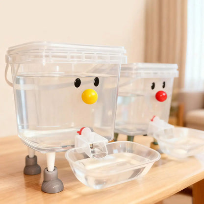 automatic pet water dispenser cartoon puppy fountain bowl for home, 3/5L dog and cat water dispenser
