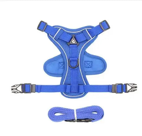 Fashion Reflective Cat Harness and Leash Sets Breathable Mesh Pet Harnesses for Small Dogs Cats Kitten Accessories collier chat